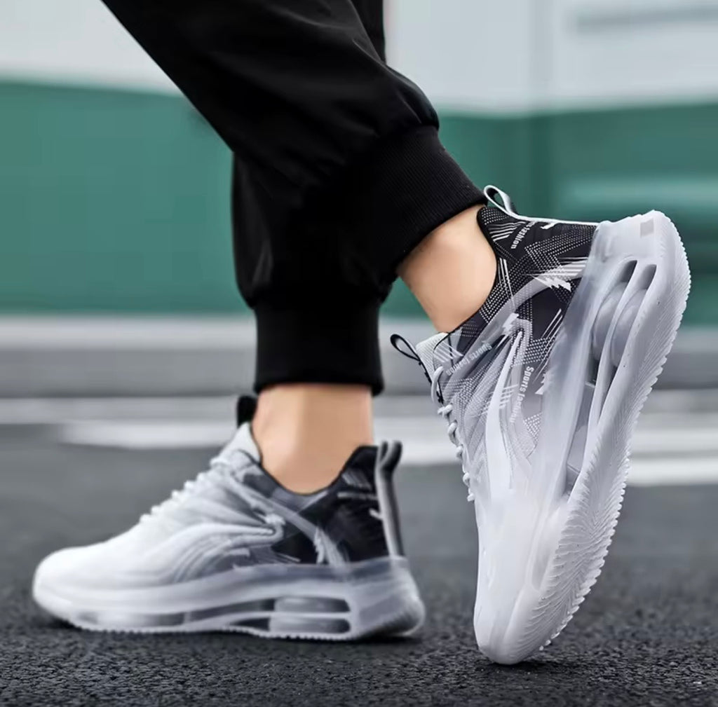 Zapatillas de baloncesto de moda para hombre, con amortiguación de aire, cómodas y antideslizantes, transpirables y que absorben los golpes, adecuadas para actividades al aire libre para hombres