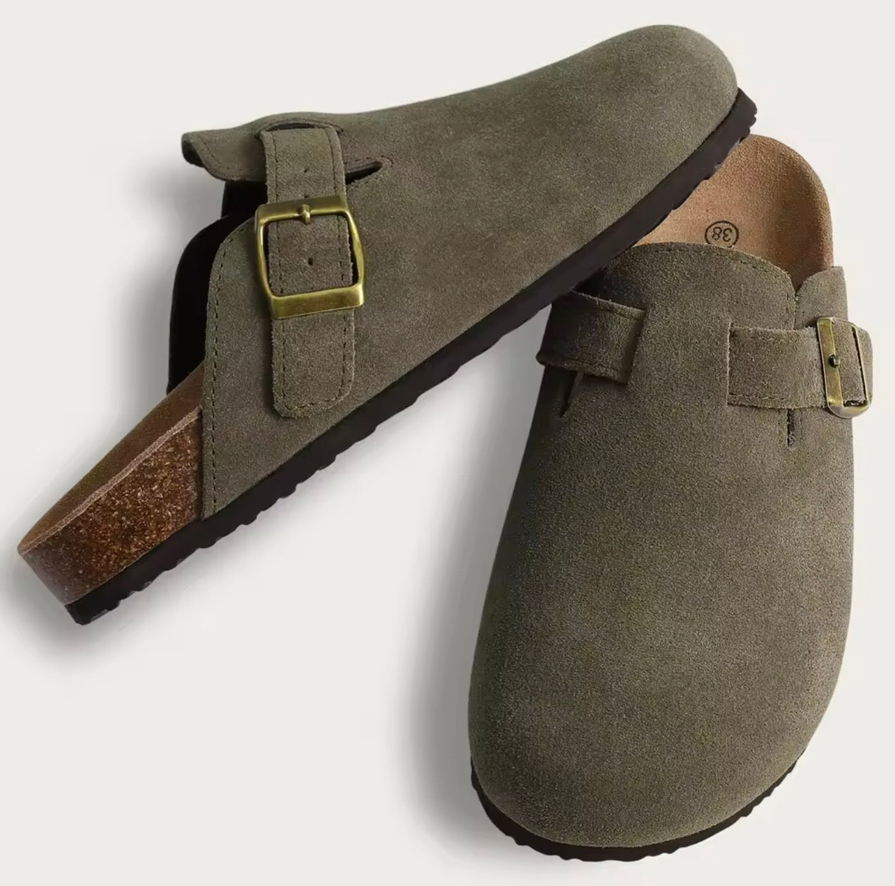 Zapatillas Crestar de gamuza de corcho para mujer