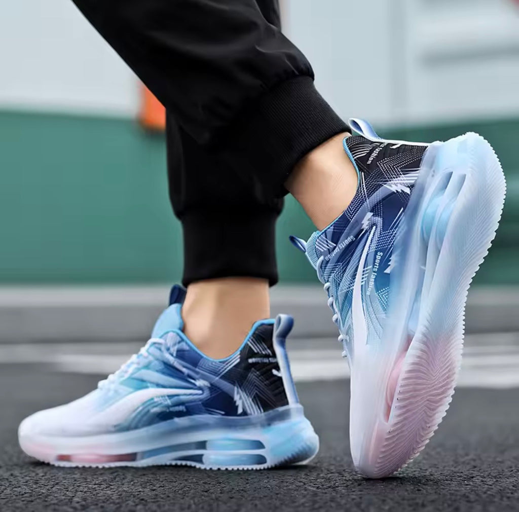 Zapatillas de baloncesto de moda para hombre, con amortiguación de aire, cómodas y antideslizantes, transpirables y que absorben los golpes, adecuadas para actividades al aire libre para hombres