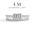 Anillo de Moissanita Personalizado, Brillante, con Diamantes de Laboratorio, Plata de Ley 925, Chapado en Oro, para Mujer, Joyería Fina al por Mayor