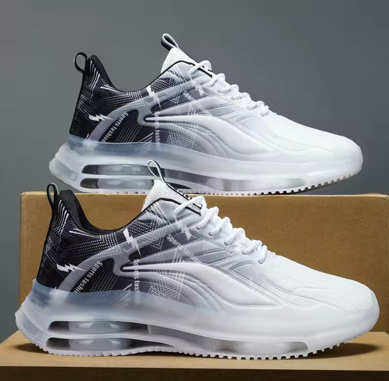Zapatillas de baloncesto de moda para hombre, con amortiguación de aire, cómodas y antideslizantes, transpirables y que absorben los golpes, adecuadas para actividades al aire libre para hombres