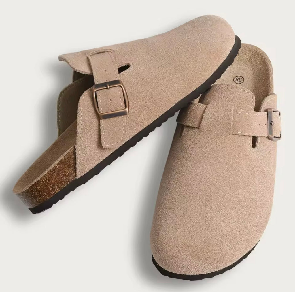 Zapatillas Crestar de gamuza de corcho para mujer