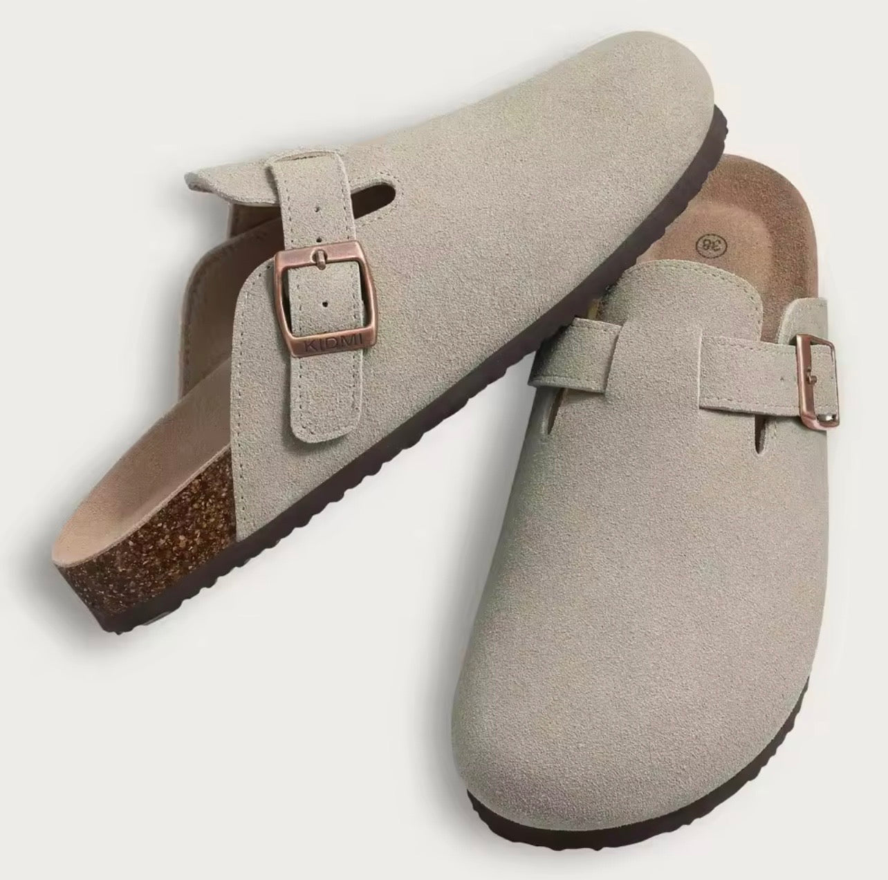Zapatillas Crestar de gamuza de corcho para mujer
