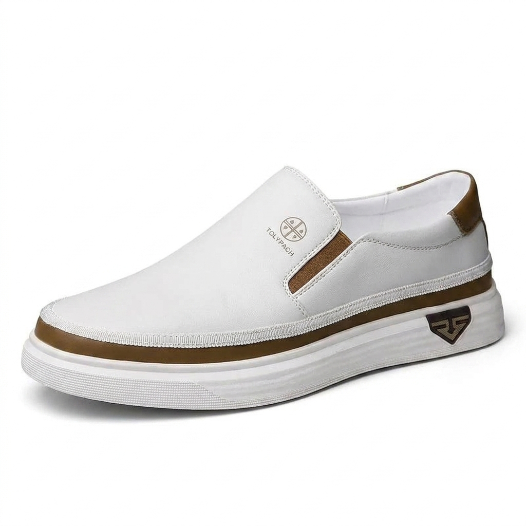 MIGUEL– Zapatillas sin cordones de piel para hombre